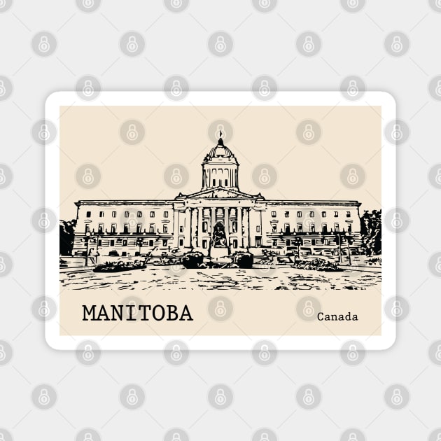 Manitoba Canada Magnet by Lakeric