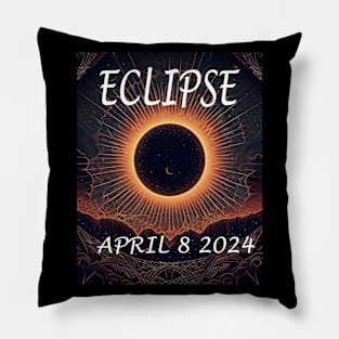 Solar Eclipse 2024 Pillow