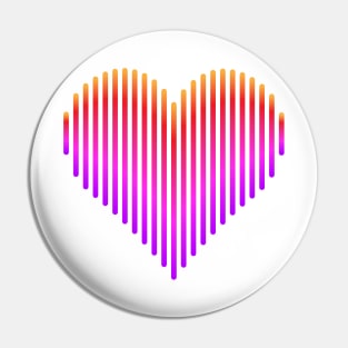 heart gradiant design Pin