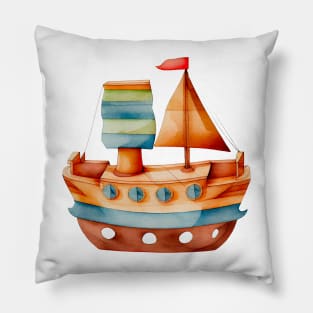 Watercolor Children Toy #4 Pillow