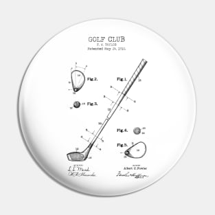 GOLF CLUB patent Pin