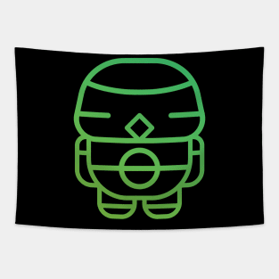 robotic character outline Tapestry