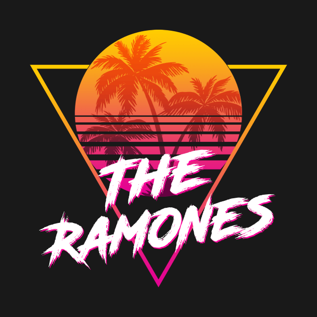 The Ramones - Proud Name Retro 80s Sunset Aesthetic Design by DorothyMayerz Base