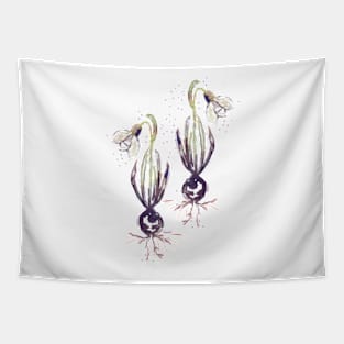 snowdrop botanic Tapestry