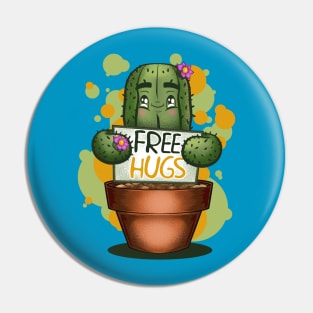 cactus free hugs cute and funny Pin