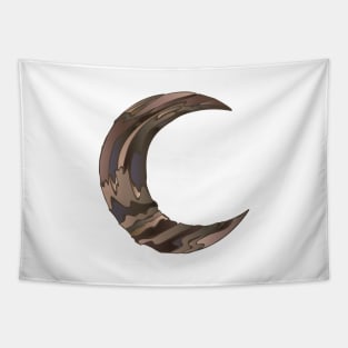 wooden crescent moon Tapestry