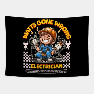 Funny Electrician Tapestry