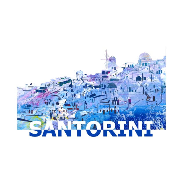 Santorini Skyline by artshop77