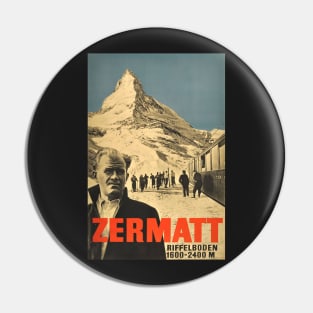 Zermatt, Switzerland,Ski Poster Pin