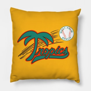 Defunct West Palm Beach Tropics Senior Baseball 1989 Pillow