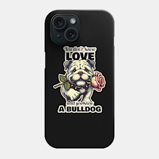 Bulldog Valentine"s day Phone Case