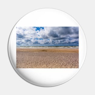 Empty Baltic sea and beach Pin