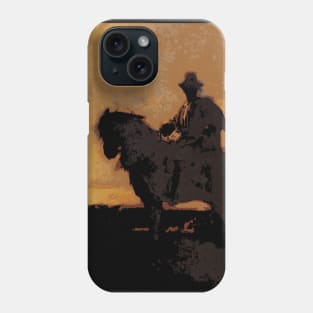 Berger a cheval dans la campagne de Rome Rust Gaucho Phone Case