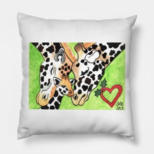 2013 Holiday ATC 19 - Holiday Giraffes Pillow