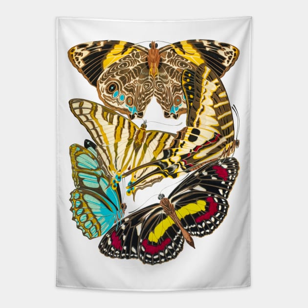 Butterflies Watercolor #2 Tapestry by olemanner