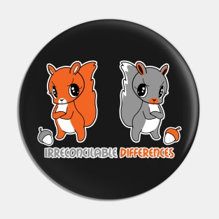 Irreconcilable Differences - Red Squirrel vs Grey Squirrel Pin