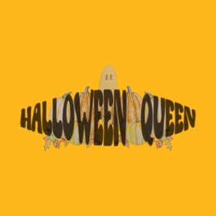 Halloween Queen pumpkin patch with ghost T-Shirt