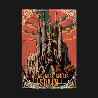 La Sagrada Familia Spain Art Spanish Heritage T-Shirt