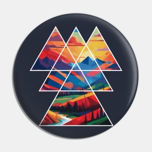 Abstract Dreamscape Pin