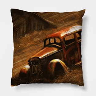 Old Car Pillow