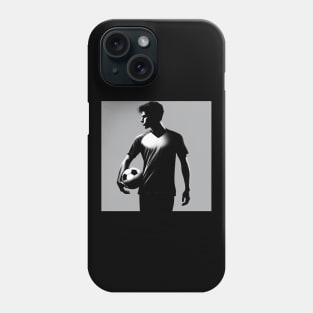 Soccer Player Standing with Ball Phone Case