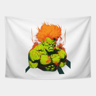 Blanka Street Fighter Design - Original Artwork Tapestry