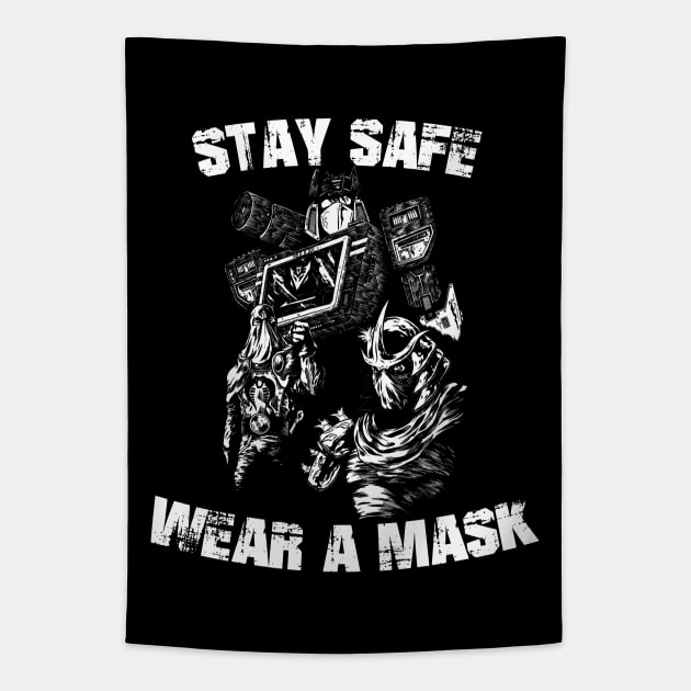 Stay Safe! Tapestry by JonathanGrimmArt