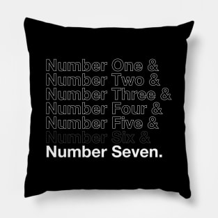 Umbrella Academy - Numbers Pillow