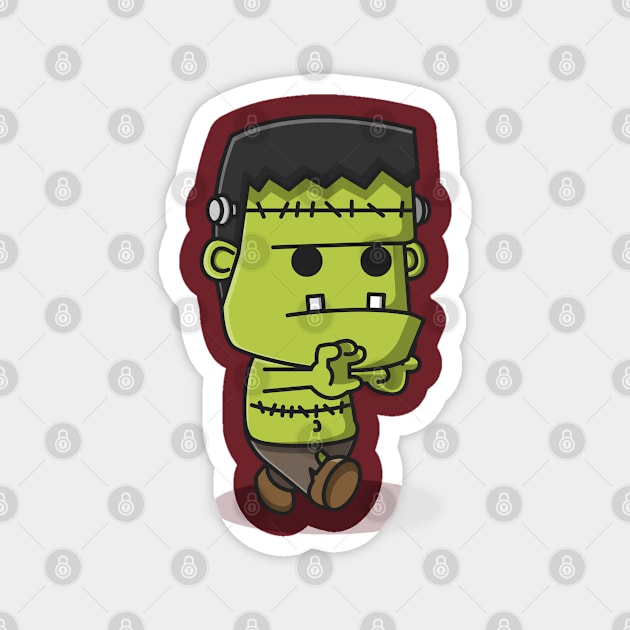 cute zombie Magnet by fflat hds