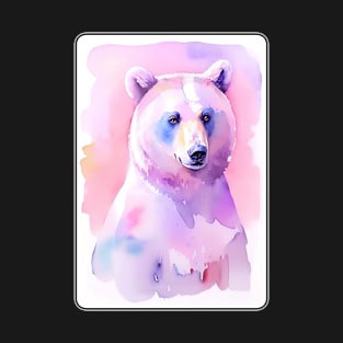 Bear Watercolor Portrait 4 T-Shirt