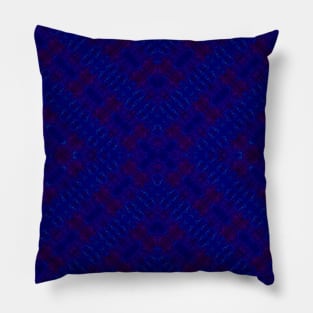 Dark Blue Pattern Pillow