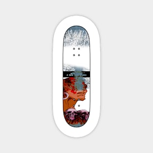 Distressed Skateboard - NC - Dhalsim Magnet