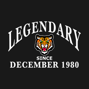 Legendary since December 1980 birthday gift idea T-Shirt