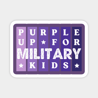 Purple Up For Military Kids Magnet