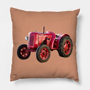 Red Cropmaster Tractor Pillow