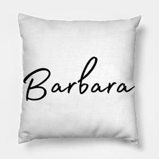 Barbara Name Calligraphy Pillow