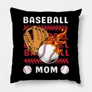 Best Baseball Mom Gift for Baseball Mother mommy mama Pillow