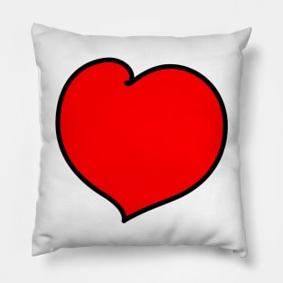 Big Bold Love Heart - Simple Graphic Design Pillow