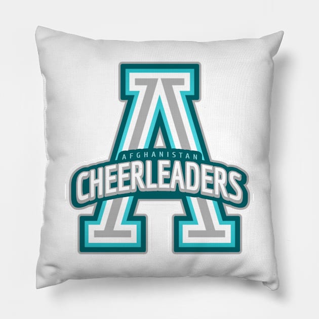 Afghanistan Cheerleader Pillow by Tip Top Tee's