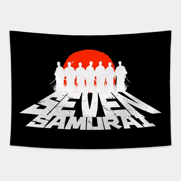 Mod.2 Seven Samurai Japanese Tapestry by parashop