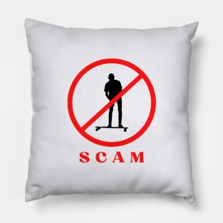 skateboard scam play Pillow