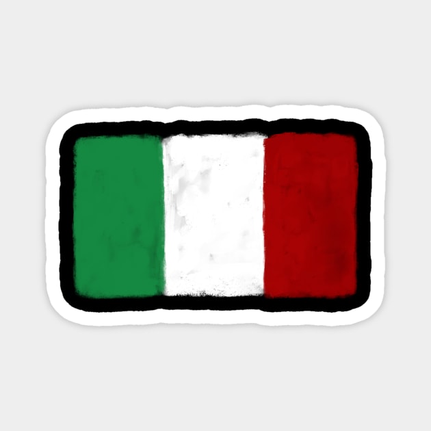 Italy Grunge Flag Magnet by shamila