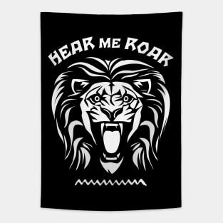 Roaring Lion Face | Hear Me Roar Tapestry