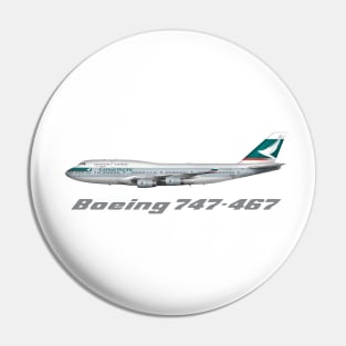 Pacific 747-400 Swoosh Livery Design Pin