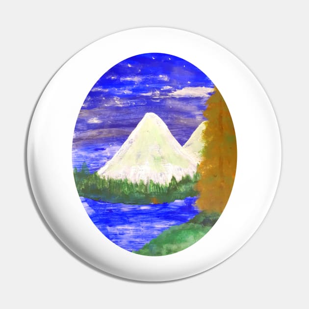 Landscape Oval Pin by jhsells98