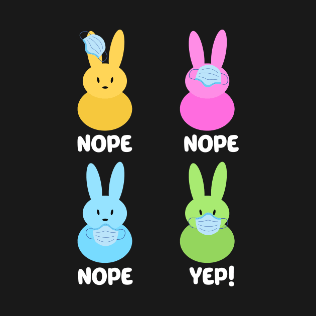 Peeps with masks wearing wrong happy easter 2021 by Mesyo