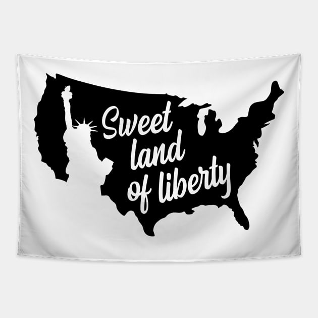 Sweet land of liberty Tapestry by Ombre Dreams