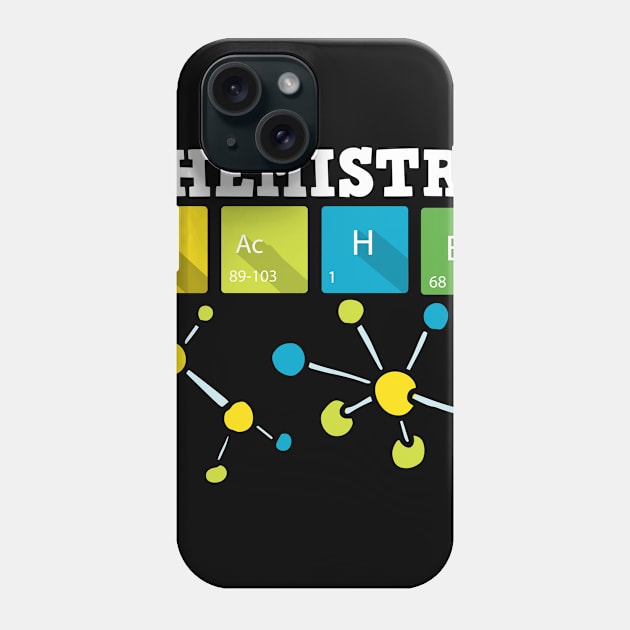 Chemistry teacher science periodic table Phone Case by Caskara