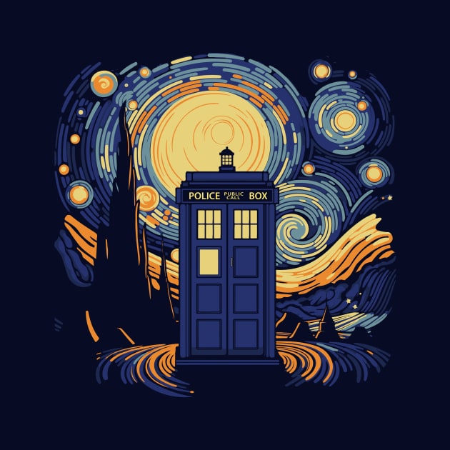 Tardis Van Gogh by DesignedbyWizards