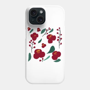 camellia pattern Phone Case